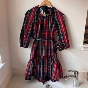 Draper James Plaid Long Sleeve Dress